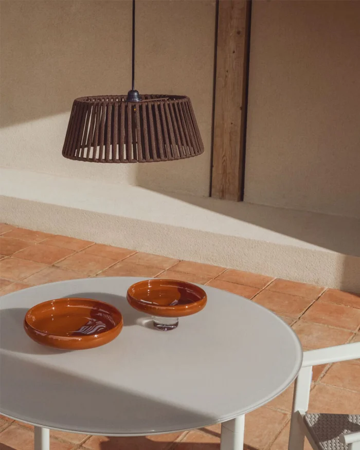 Centro de mesa Denuo de vidrio terracota - Ø28 cm en Naranja - Jarrones, Uruguay | Kavehome, vista 2