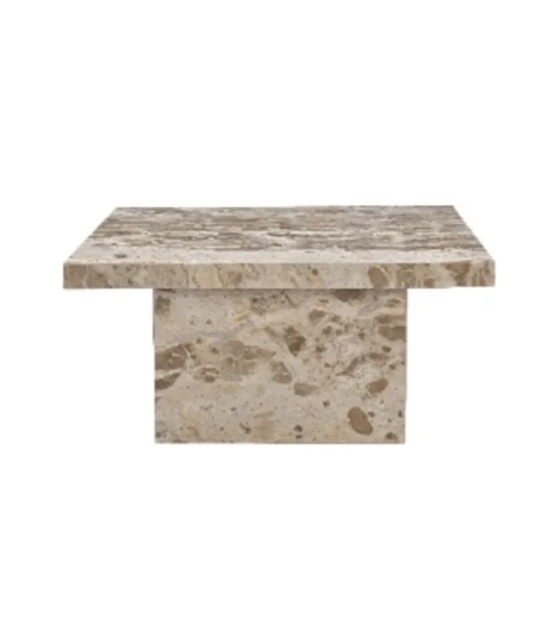 MESA LIVING VERONA CUADRADA MARMOL LADY GREY D80XH40 en Gris - Mesas de living, Uruguay | Más Infinito Casa