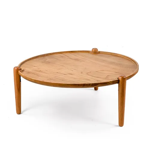 MESA DE LIVING JADE BAJA IN NATURA 82X82X32H CM - Mesas de living, Uruguay | Vinibel