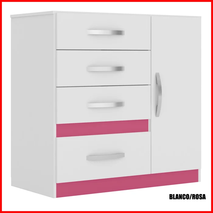 Comoda con puerta – Venus 707 en Multicolor - Cómodas, Uruguay | Punto Unión, vista 3