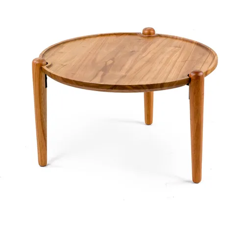MESA DE LIVING JADE ALTA IN NATURA 60X60X30H CM - Mesas de living, Uruguay | Vinibel
