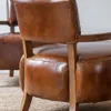 BUTACA WOOLY - WALNUT Y CUERO ITALIANO ENVEJECIDO - Butacas, banquetas y puffs, Uruguay | La Iberica, vista 2 de 22