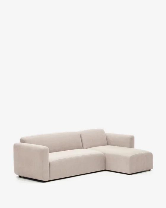 Sofá modular Neom 3 plazas chaise longue derecho/izquierdo beige 263 cm en Beige - Sillones y sofás, Uruguay | Kavehome