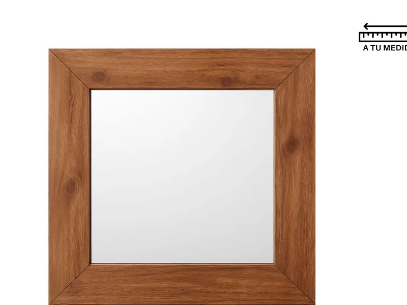 Espejo IRON Cuadrado en Madera natural - Espejos, Uruguay | Finkel