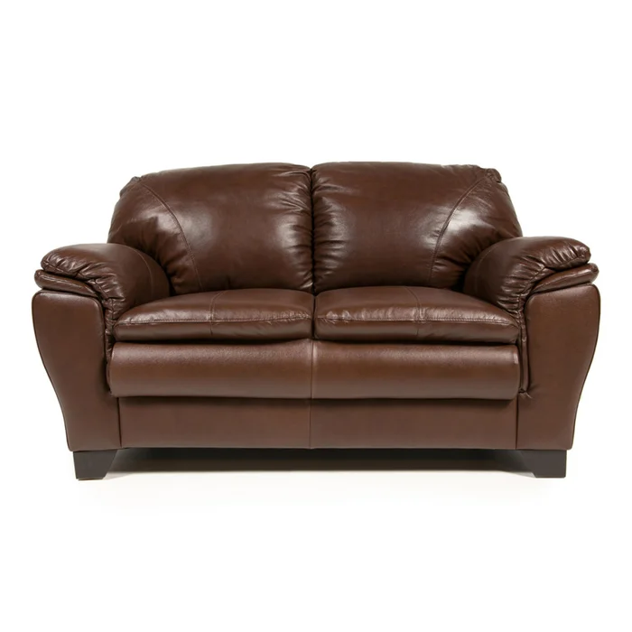 Sofá Arezzo - Cuero Básico - 2 cuerpos - New Brown en Marrón - Sillones y sofás, Uruguay | NYR, vista 2