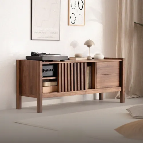 Rack Sidecar en Madera natural - Muebles para TV, Uruguay | Decoquadra