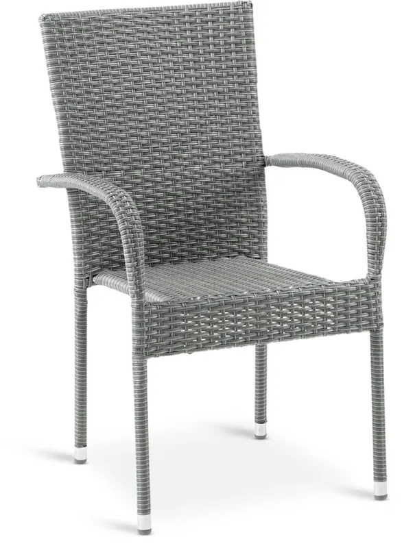 Silla apilable GUDHJEM gris en Gris - Muebles para el exterior, Uruguay | JYSK