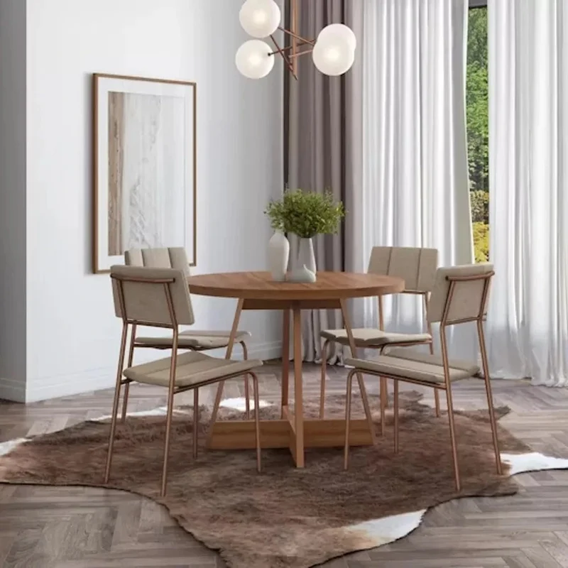Mesa de Comedor Redonda - Atix - Rose en Madera natural - Mesas de comedor, Uruguay | Ecowood, vista 3
