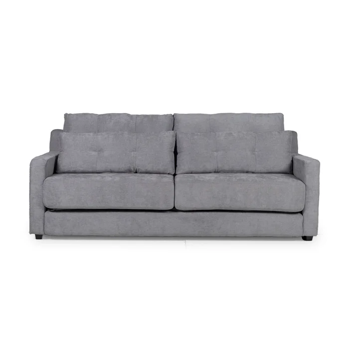Sofá Cama Nizza - Tela Microfibra - 9250 (Grafito) en Gris - Sillones y sofás, Uruguay | NYR, vista 2