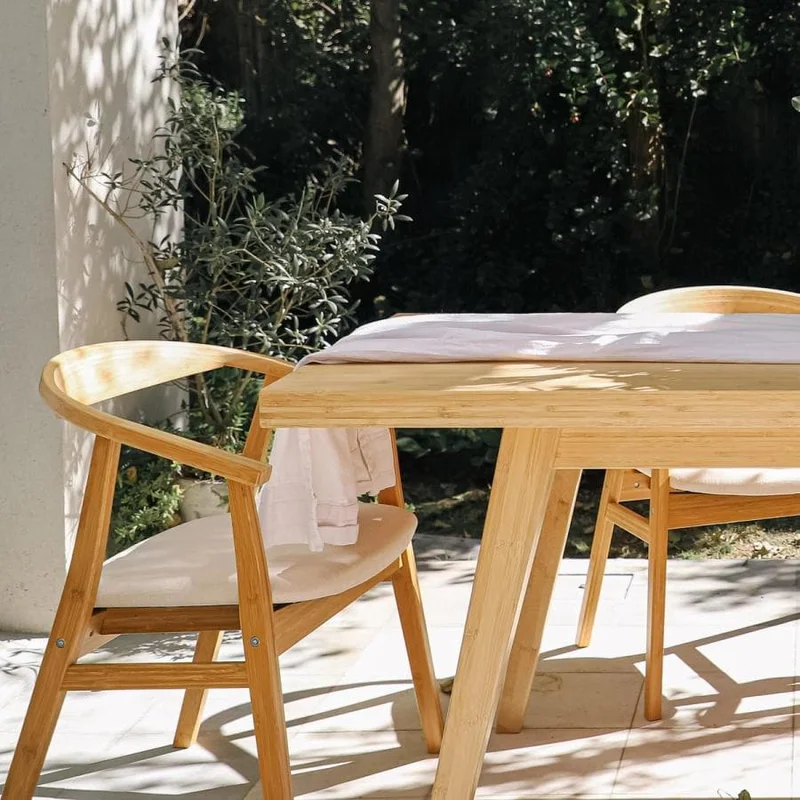 Mesa de Comedor Capri en Madera natural - Muebles, Uruguay | Uruguay Bamboo, vista 5