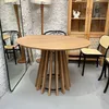 Juego de Comedor Mesa Redonda Pipa (Marrón Claro) 110cm + 4 Sillas Inari - Sillas, Uruguay | Berna home, vista 5 de 5