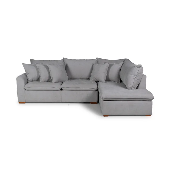 Rinconera Atualitta - Tela Microfibra - Chaise Derecho - TC1009 (Plata) en Gris, Uruguay | NYR, vista 2