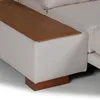 Sofá Cama Niki - Con mesa - Tela Rústica - 9831 (Parma Beige) en Beige - Sillones y sofás, Uruguay | NYR, vista 5 de 6