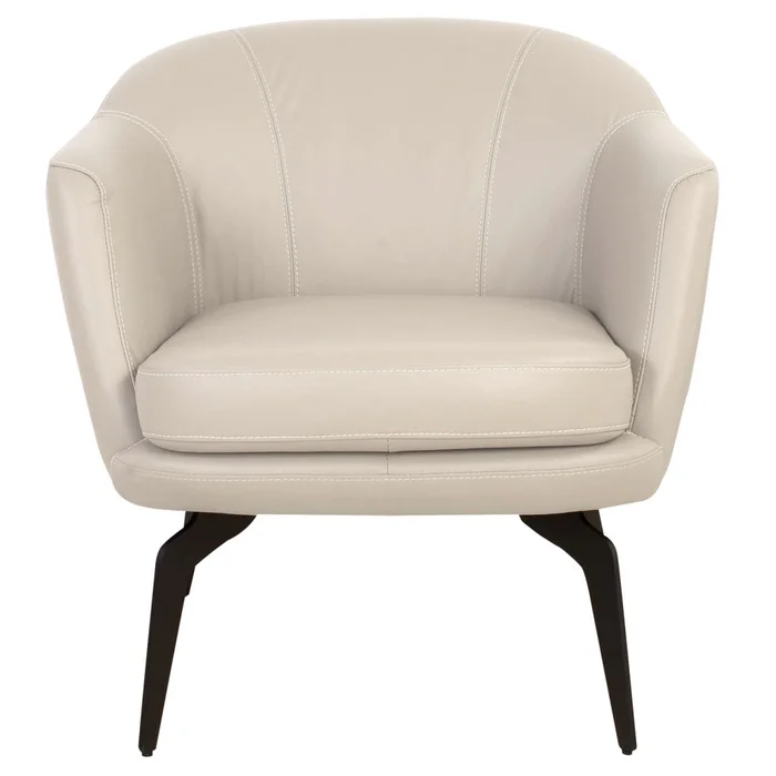 Butaca Fija 1 Cuerpo Cuero Blanco 1002 Offwhite en Blanco - Sillones y sofás, Uruguay | Divino, vista 5