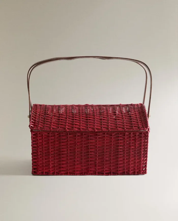 CESTA PICNIC RATÁN en Rojo - Canastos, Uruguay | Zara Home, vista 2