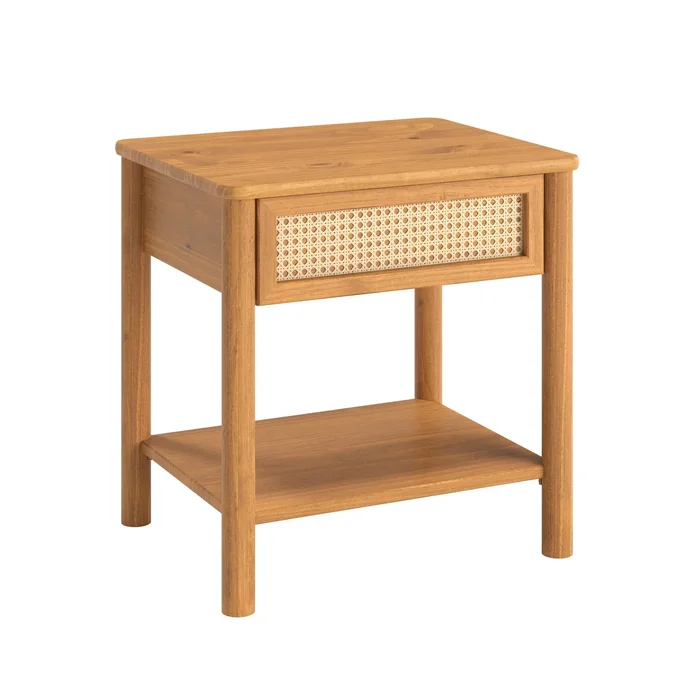 Mesa de luz Semira Ratan - Madera Maciza en Madera natural - Mesas de luz, Uruguay | Balton, vista 7