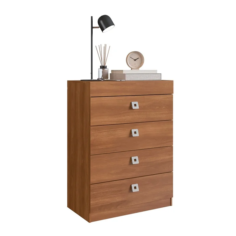 Cómoda cajonera 4 cajones - Lock en Blanco - Cómodas, Uruguay | Delta Center, vista 3