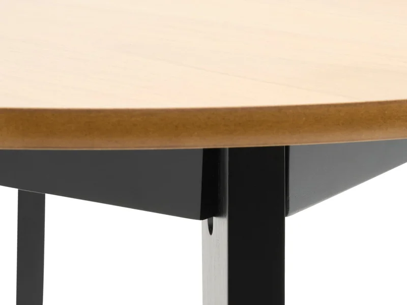 Mesa de comedor JEGIND Ø105 roble/negro en Madera natural - Mesas de comedor, Uruguay | JYSK, vista 3