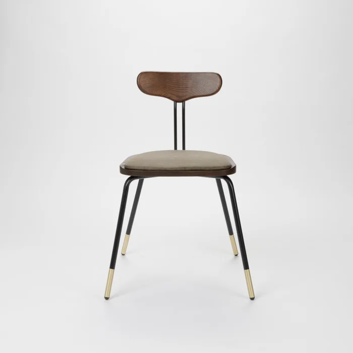 Silla RUBENS Negro en Marrón - Sillas, Uruguay | Viasono