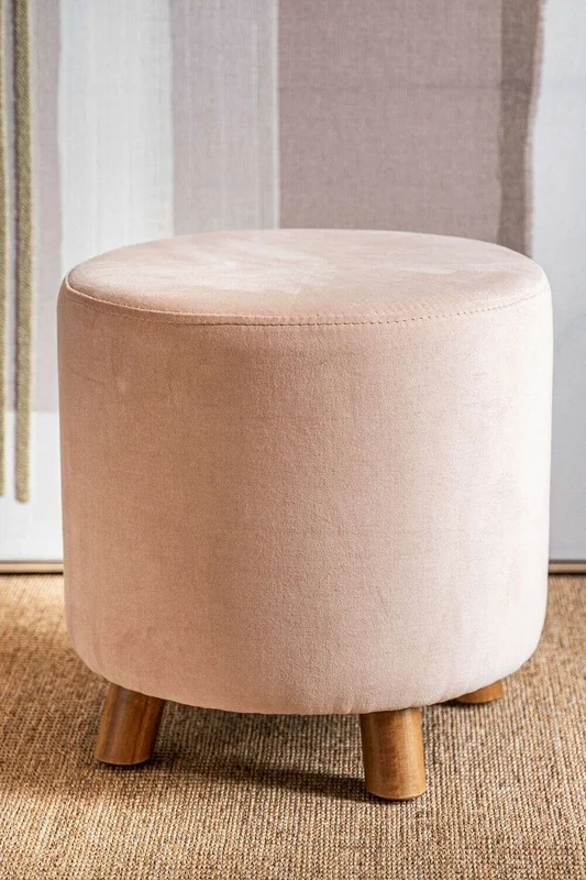 PUFF POLLY - TERCIOPELO ROSA en Rosa - Butacas, banquetas y puffs, Uruguay | La Iberica, vista 5