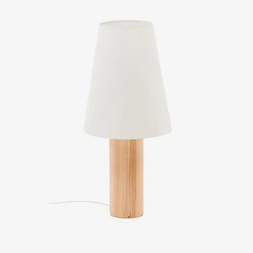 Lámpara de pie Marga de madera maciza con acabado natural - con acabado natural en Marrón - Lámparas de pie, Uruguay | Kavehome