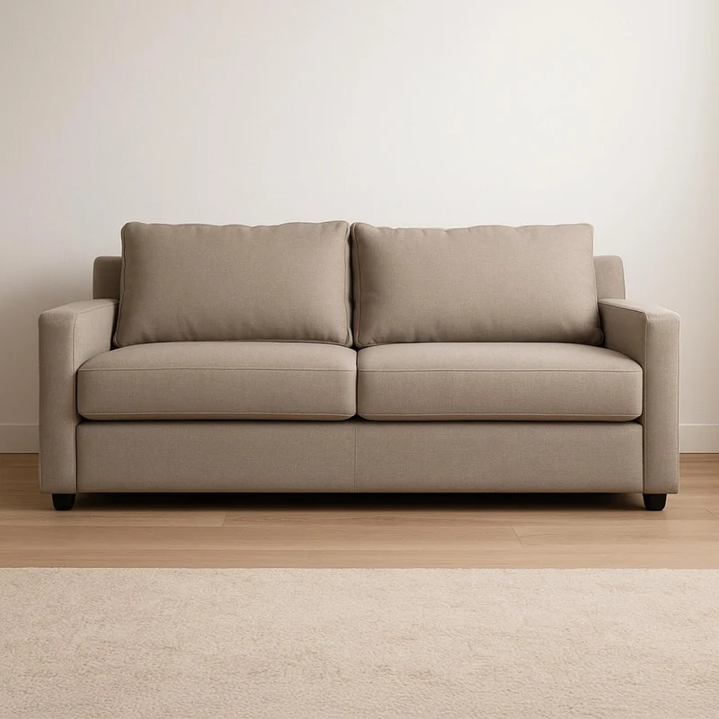 Sofá Cama Tela Natural-beige Natura Crema en Beige - Sillones y sofás, Uruguay | Divino, vista 7