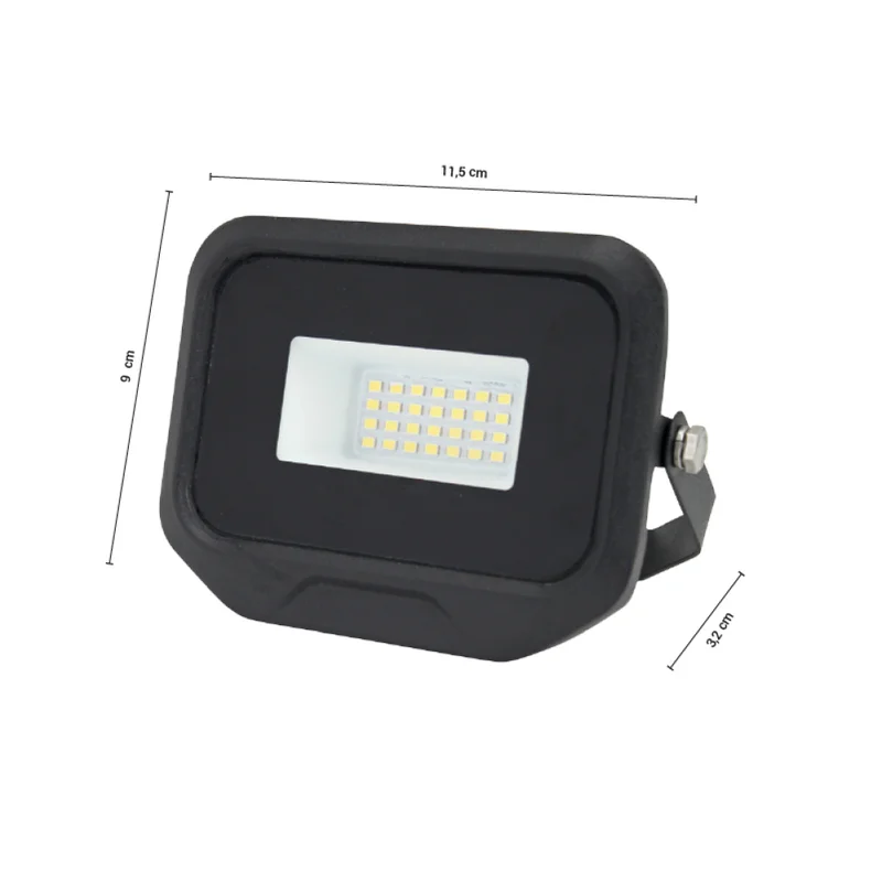 Proyector LED Sky Blue 20W Luz Cálida ECO en Negro - Lámparas colgantes, Uruguay | Serlux, vista 5