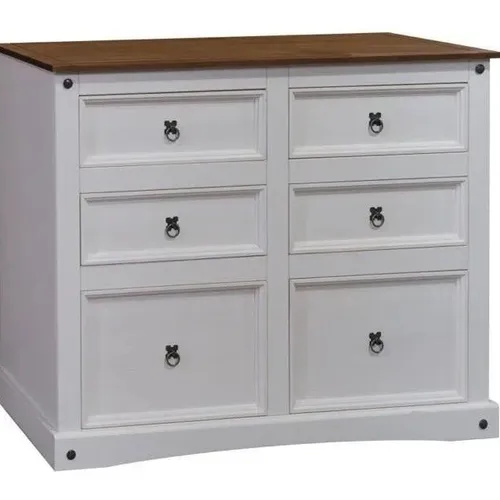 COMODA 6 CAJONES MEXICANA NEVADA VB383 - Cómodas, Uruguay | Igoa