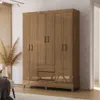Ropero 6 Puertas 2 Cajones Armario Placard Con Estantes en JEQUITIBA - Roperos y placares, Uruguay | Soy Hogar, vista 7 de 8