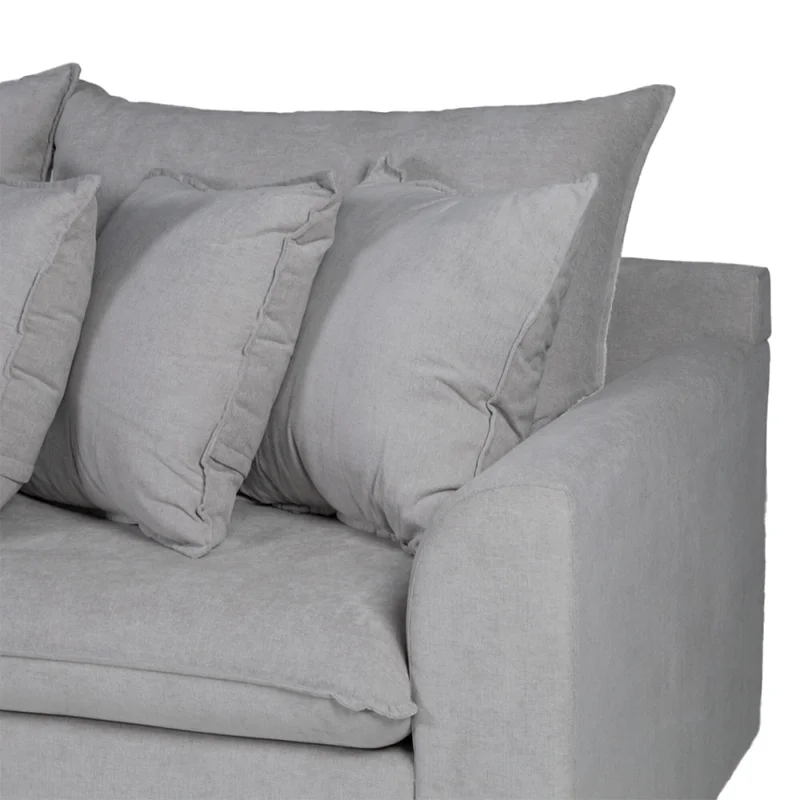 Rinconera Atualitta - Tela Microfibra - Chaise Izquierdo - TC1009 (Plata) en Gris - Sillones y sofás, Uruguay | Nyr, vista 5