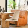 SILLON DE COMEDOR FERRARO - CUERO ITALIANO CARAMELO - 1.53 MTS en Marrón - Sillones y sofás, Uruguay | La Iberica, vista 3 de 17