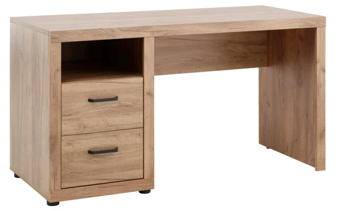 Escritorio LINTRUP 60x140 Roble natural en Madera natural - Escritorios, Uruguay | JYSK