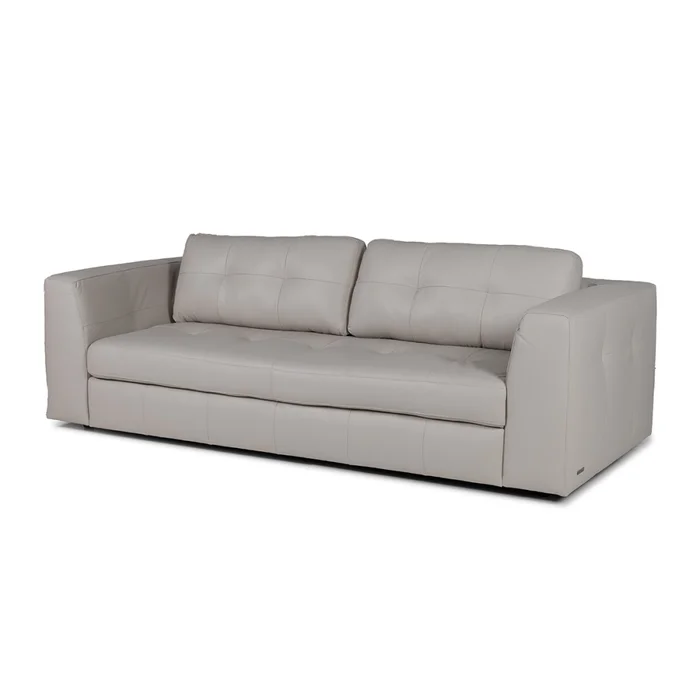 Sofá Amaro 3065 - Cuero Básico - 3 cuerpos - Greige en Beige - Sillones y sofás, Uruguay | NYR