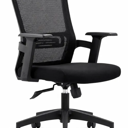 SILLA DE OFICINA RESPALDO MESH NEGRO MC099B - Escritorios y sillas de escritorio, Uruguay | Alfa Ventas