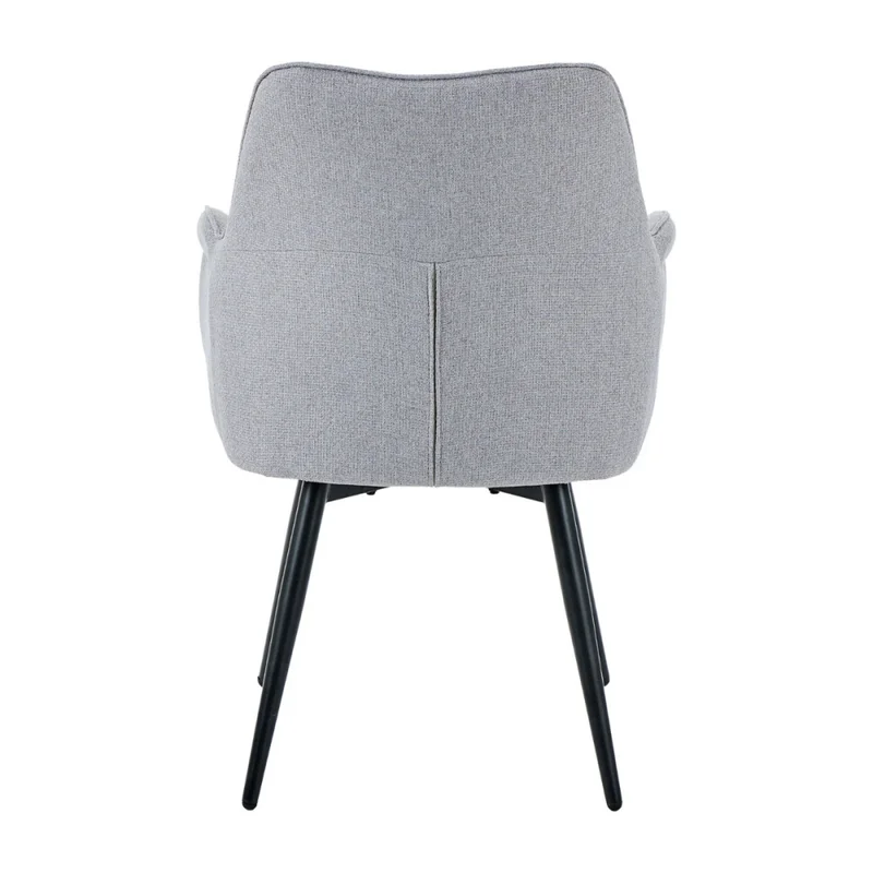 Silla Giratoria Lusso - Tela Rústica - W83 (Gris) en Gris - Butacas, banquetas y puffs, Uruguay | Nyr, vista 4