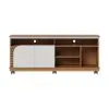 Rack Tv 2 Puertas Varios Estantes Y Ruedas Hasta 65 Pulgadas en Off-white - Escritorios y sillas de escritorio, Uruguay | Soy Hogar, vista 3 de 8