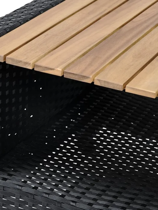 Set jardín VEN 4 plazas negro en Negro - Muebles para el exterior, Uruguay | JYSK, vista 3