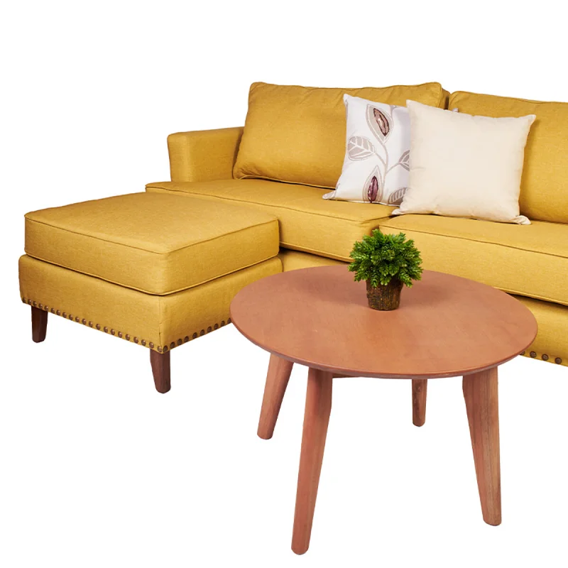 Sillon tachas 3 cuerpos con isla — Serra Amoblamientos en Amarillo - Sillones y sofás, Uruguay | Serra Amoblamientos, vista 3