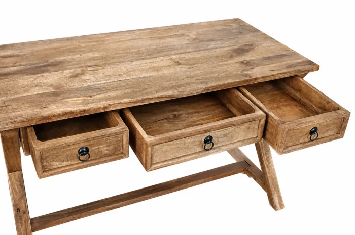 M191 Escritorio / Recibidor 108x60x76 en Madera natural - Aparadores y recibidores, Uruguay | Victoriana, vista 3