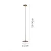 LAMPARA DE PIE ANILLO MARRÓN DIMERIZABLE Y CCT 9W CON CONTROL - 140CM en Marrón - Lámparas de pie, Uruguay | Iluminica, vista 3 de 6