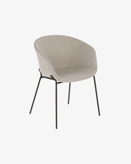 Silla Yvette - gris claro en Gris - Sillas, Uruguay | Kavehome