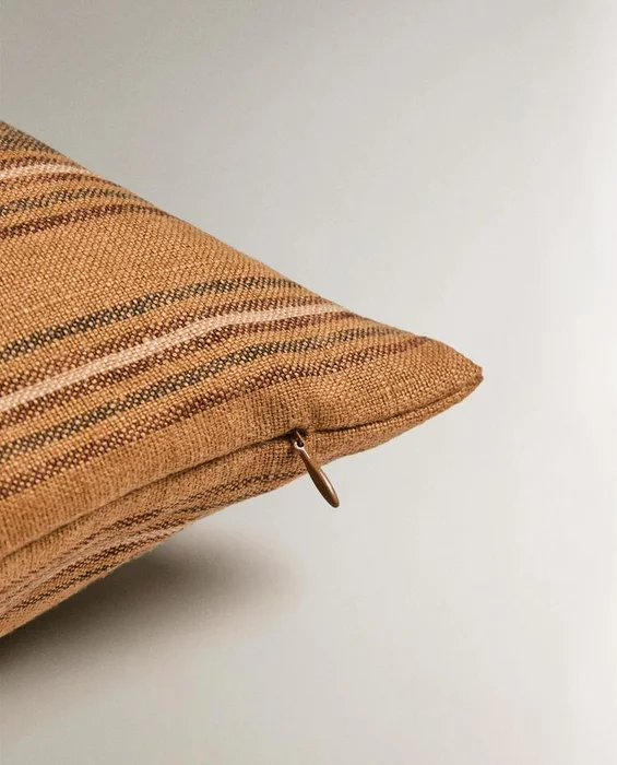 FUNDA COJÍN LINO RAYAS en Multicolor - Textiles, Uruguay | Zara Home, vista 5