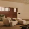 Sofá modular Martina 3 plazas de chenilla con chaise longue derecho color crudo 287 cm en Off-white - Sillones y sofás, Uruguay | Kavehome, vista 2 de 8