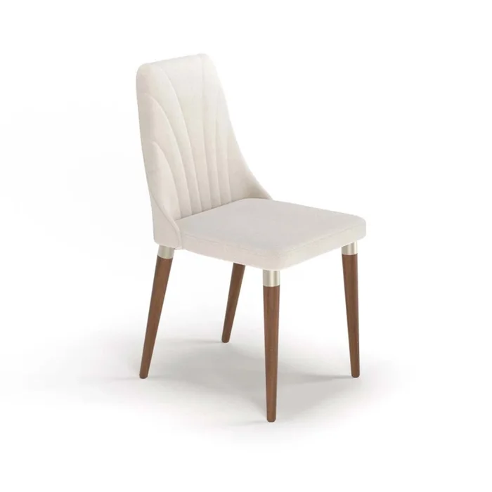 Silla De Comedor Mdf-y-madera Natural-beige Loren en Beige - Sillas, Uruguay | Divino, vista 2