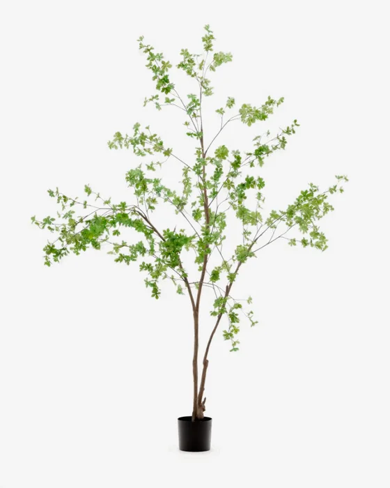 Árbol artificial Enkianthus con maceta negro 214 cm en Madera natural - Muebles para el exterior, Uruguay | Kavehome