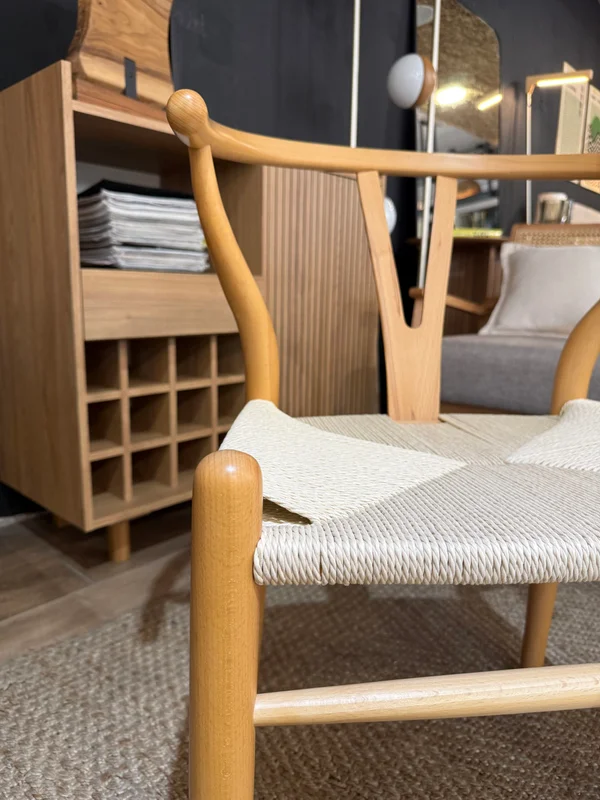 Silla de Comedor Wishbone - Natural ROBLE en Madera natural - Sillas, Uruguay | Berna home, vista 3