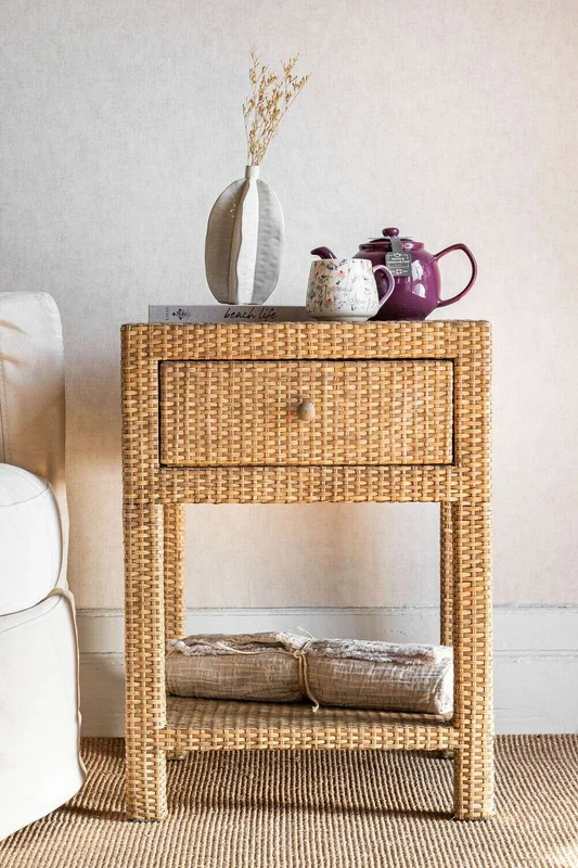 MESA DE LUZ RATTAN - NUDE en Madera natural - Mesas de luz, Uruguay | La Iberica, vista 13