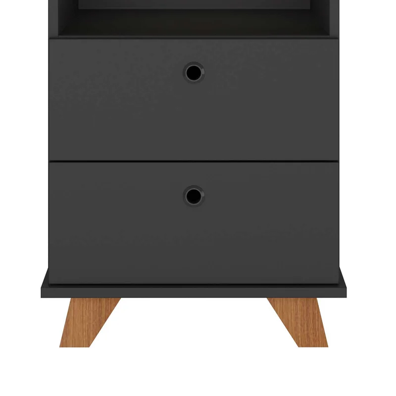 Cajonera Mdf Marron Sky en Gris - Bibliotecas, Uruguay | Divino, vista 3