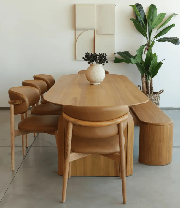 MESA COMEDOR MILANA en Madera natural - Mesas de comedor, Uruguay | Más Infinito Casa