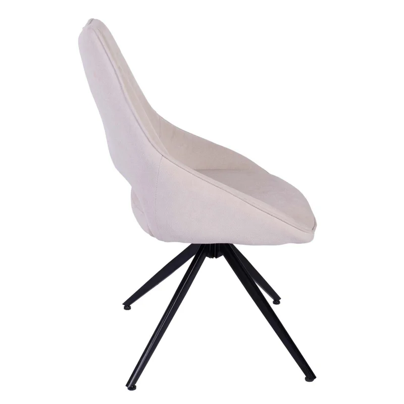 Silla De Oficina Tela-y-polipropileno Blanco Christie en Blanco - Sillas de escritorio, Uruguay | Divino, vista 4